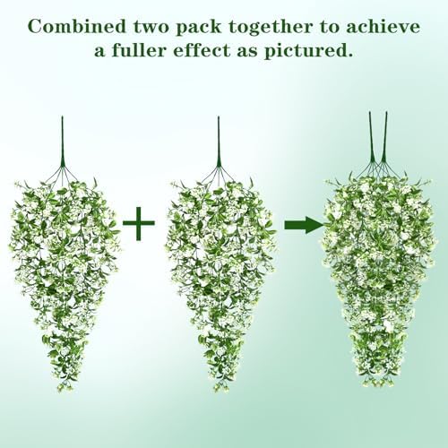 4pcs Fake Hanging Plants, Faux Ivy Fake Vines Greenery, alternate view 5
