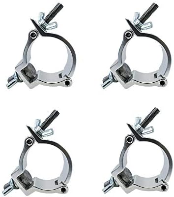 4PCS Mini stage truss lighting Clamp, 4/5inch Light Clamp Work on 4/5inch OD Tube/pipe truss (Max Heavy Duty, alternate view