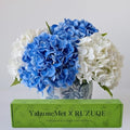 4Pcs Real Touch Hydrangea Artificial Flower Natural Lifelike 21'' Latex Long Stem Latex Hydrangea Flower