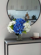 4Pcs Real Touch Hydrangea Artificial Flower Natural Lifelike 21'' Latex Long Stem Latex Hydrangea Flower, alternate view 2