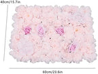 4pcs Realistic Flower Wall Background Artificial Flowers Wall Backdrop Panel 3D Silk Rose Fake Flower Wall Panel, alternate