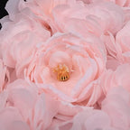 4pcs Realistic Flower Wall Background Artificial Flowers Wall Backdrop Panel 3D Silk Rose Fake Flower Wall Panel, alternate