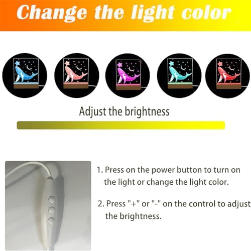 4Pcs Rectangle Wood LED Light Stand Display Base for Plexiglass Acrylic, alternate view 4