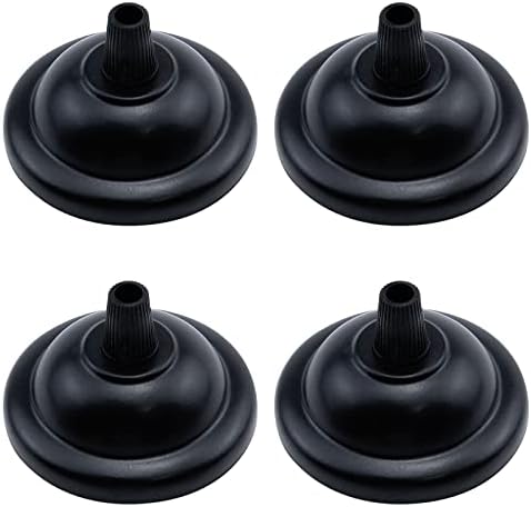 4Pcs Retro Mini Light Canopy Kit Diameter 2.6"/66mm, Black in Black