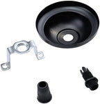 4Pcs Retro Mini Light Canopy Kit Diameter 2.6"/66mm, Black in Black, alternate view 5