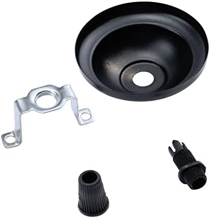 4Pcs Retro Mini Light Canopy Kit Diameter 2.6"/66mm, Black in Black, alternate view 5