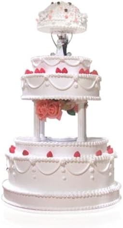 4PCS Roman Column Cake Tiered Stand White Plastic Cake Supports Rods 3inch Cake Tier Separator Pillars, alternate view 5