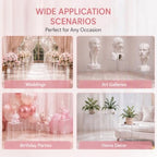 4PCS Square Clear Pedestal Stands for Party Acrylic Pedestal Display Stands Dessert Table Decoration Pillars, alternate view