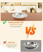 4PCS Superior 5QT Stainless Steel Round Chafing Dish Buffet Set, Lid Holder, Spoon & Tweezers, Portable Food, alternate view