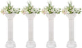 4Pcs Wedding Roman Column Elegant Roman Pillars Stand, Flower Pot Columns Stand Pedestal Tall Wedding