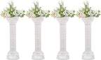 4Pcs Wedding Roman Column Elegant Roman Pillars Stand, Flower Pot Columns Stand Pedestal Tall Wedding