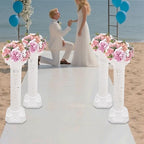4Pcs Wedding Roman Column Elegant Roman Pillars Stand, Flower Pot Columns Stand Pedestal Tall Wedding, alternate view 2