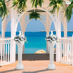4Pcs Wedding Roman Column Elegant Roman Pillars Stand, Flower Pot Columns Stand Pedestal Tall Wedding, alternate view 6