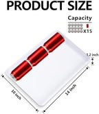 4PCS White Plastic Serving Trays for BBQ, Picnic, Party, Wedding in White, alternate view 3