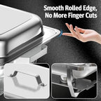 4PK 9Qt Silver Chafing Dishes for Buffet + 12 Serving Utensils, alternate view 4