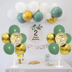 4Set Green and Gold Balloon Stand Table Centerpieces Party Decor in 4 in Black Gold, alternate view 4