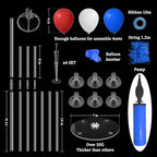 4Set Red White and Blue Balloon Stand Patriotic Decorations in 4 Count (Pack of 1) in Black Gold, alternate view 3