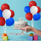4Set Red White and Blue Balloon Stand Patriotic Decorations in 4 Count (Pack of 1) in Black Gold, alternate view 5