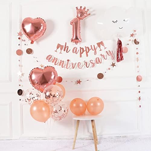 4Set Rose Gold Balloon Stand Table Centerpieces Party Decor in 4 in Black Gold, alternate view 2