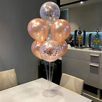 4Set Rose Gold Balloon Stand Table Centerpieces Party Decor in 4 in Black Gold, alternate view 4