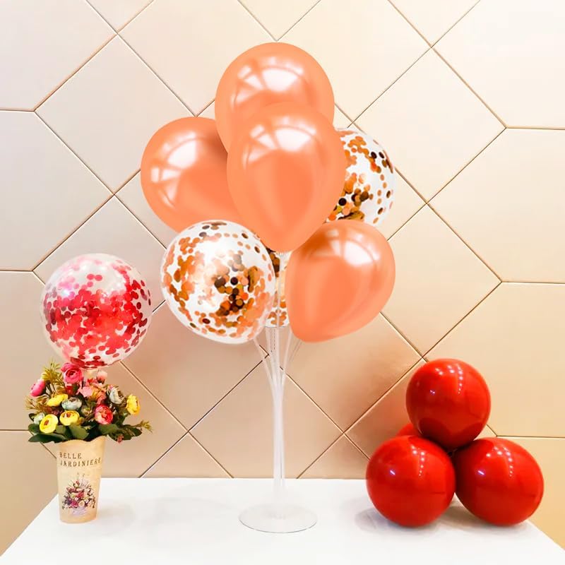 4Set Rose Gold Balloon Stand Table Centerpieces Party Decor in 4 in Black Gold, alternate view 6