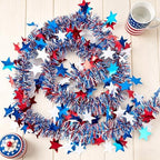 4th/Fourth of July Decorations Set, Patriotic Decorations, Red White and Blue Decors, with Pre-strung Banners, alternate view