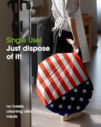4th July Plastic Table Cloth Disposable 6 Pack, 54 x 108 Inch in 54 x 108 Inch, alternate view 3