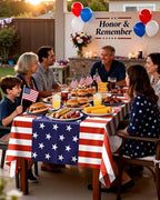 4th July Plastic Table Cloth Disposable 6 Pack, 54 x 108 Inch in 54 x 108 Inch, alternate view 6