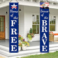 4th of July Decorations Pre-assembled Hanging Banners 72"x12"