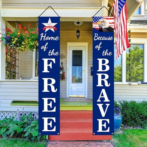 4th of July Decorations Pre-assembled Hanging Banners 72"x12", alternate view 2
