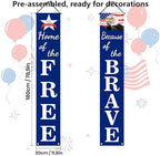 4th of July Decorations Pre-assembled Hanging Banners 72"x12", alternate view 3