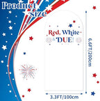 4th of July Red White & Blue Baby Shower Arch Backdrop Decor in 6.6 ft in Red, White, Blue, alternate view 2