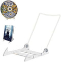 5.5" Clear Acrylic Display Stand Made in USA - 12 Pack in Acrylic White