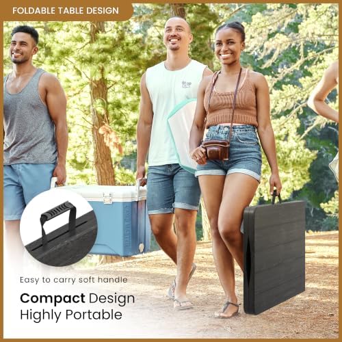 5.5 Feet ADJUSTABLE Foldable Table with Built in Handle & Steel Legs | 5.5FT Heavy Duty Folding Portable |, alternate view 6