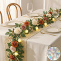 5.5FT Artificial Rose Garland Fake Flower Garland - Warm Orange