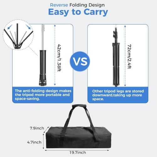 5 * 6.5ft White Photo Backdrop Stand Kit with T-Shape Stand, alternate view 2