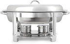 5.8 Quart Oval Stainless Steel Professional Kitchen Chafing Dish/Food Warmer/Buffet Server Serving Trays for, alternate view