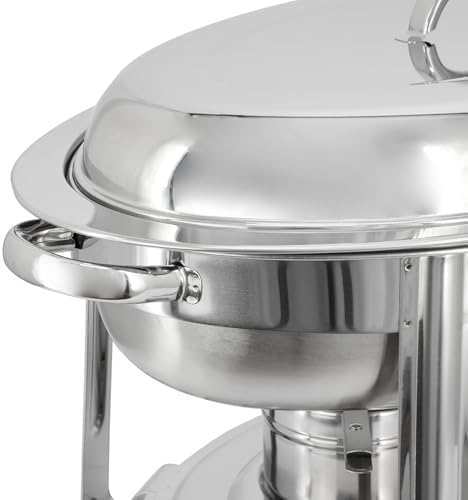 5.8 Quart Oval Stainless Steel Professional Kitchen Chafing Dish/Food Warmer/Buffet Server Serving Trays for, alternate view