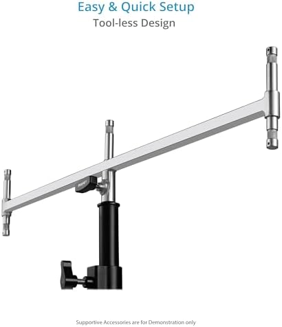 5/8" Triple Header with Five Baby Pins for Light Stands, alternate view 6