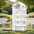 5.9Ft Champagne Wall, Wedding Arch Backdrop Display Stand(MDF)