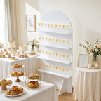 5.9Ft Champagne Wall, Wedding Arch Backdrop Display Stand(MDF), alternate view 5