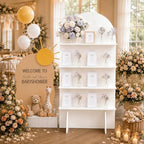 5.9Ft Champagne Wall, Wedding Arch Backdrop Display Stand(MDF), alternate view 6