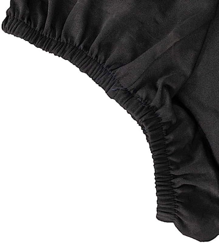5 Black Rectangular Pedestal Fitted Spandex Display Stand Covers Set Wedding Party Events Reception Home, alternate view 7