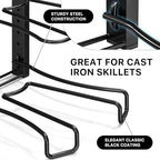 5 Compartments Height Adjustable Pan Organizer, Black in Black, alternate view 5