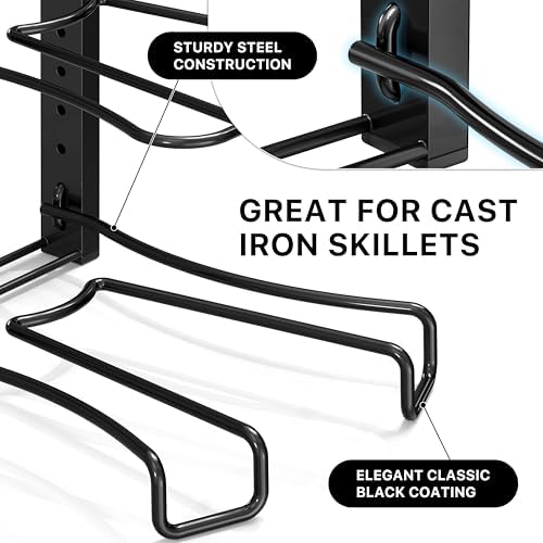5 Compartments Height Adjustable Pan Organizer, Black in Black, alternate view 5
