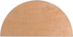 5-Foot Half-Round Wood Folding Banquet Table, alternate view 5