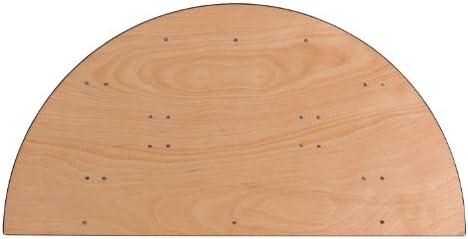 5-Foot Half-Round Wood Folding Banquet Table, alternate view 5