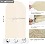 5 FT Arch Backdrop Cover, Wedding Beige Arch Covers Stretchy Backdrop Spandex Fitted for Chiara Stand Birthday, alternate