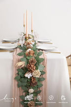 5 FT Brown Artificial Flower Garland, alternate view 2