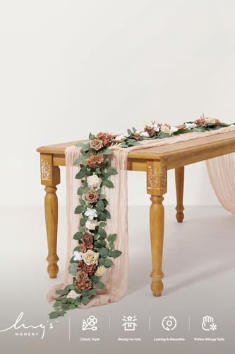 5 FT Brown Artificial Flower Garland, alternate view 4
